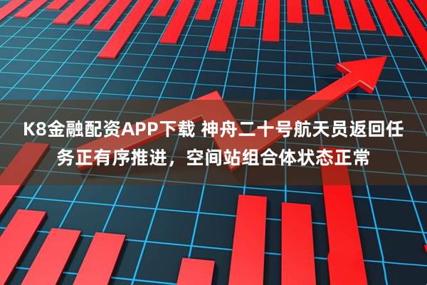 K8金融配资APP下载 神舟二十号航天员返回任务正有序推进，空间站组合体状态正常