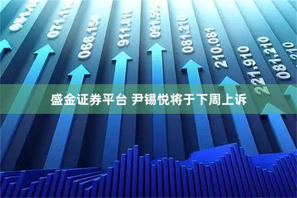 盛金证券平台 尹锡悦将于下周上诉